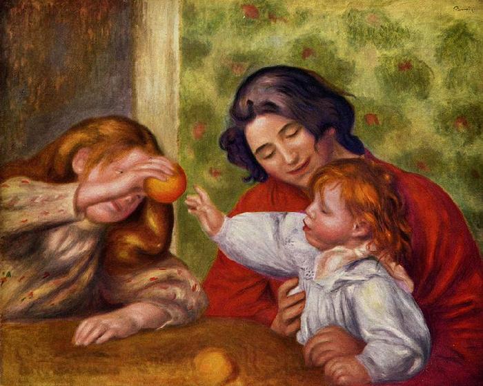 Pierre-Auguste Renoir Gabrielle, Jean und ein Madchen France oil painting art
